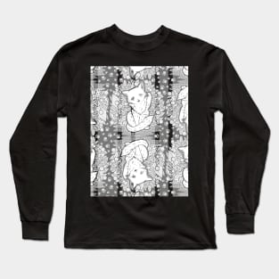 Kitty Final Boss Pattern Long Sleeve T-Shirt